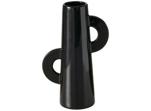 4066076350957 - Boltze Gruppe - Schwarze Vase isaac glänzend 26 cm