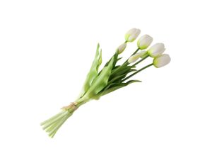4066076497270 - Dekostrauß Tulpen künstlich 40 cm weiß
