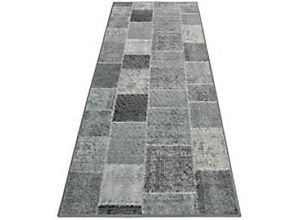 4066088096447 - Floordirekt Teppich-Läufer Monsano 18910 Schwarz Grau Rechteckig 800 mm x 1500 mm