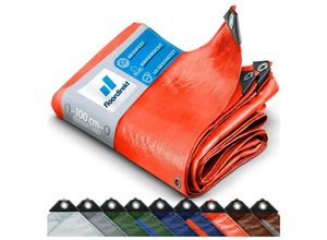 4066088633369 - floordirekt Abdeckplane 80 g m² Orange