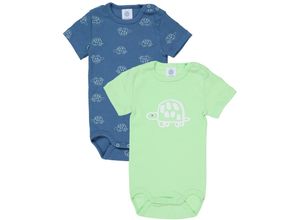 4066101000550 - - Kurzarmbody TURTLES 2er-Pack in blau Gr68