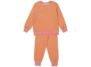 4066101089517 - - Frottee-Schlafanzug lang STRIPES in searose Gr140