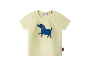 4066101195843 - Sanetta Pure - T-Shirt HAPPY DOG in light yellow Gr68