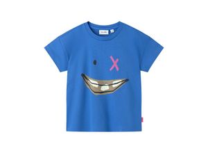 4066101196871 - Sanetta Pure - T-Shirt HAPPY FACE in blue aqua Gr92