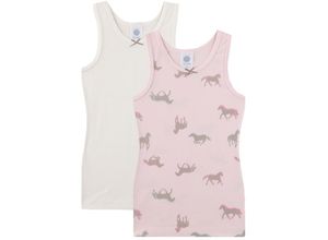 4066101225526 - - Unterhemd HORSES 2er Pack in rose Gr104 4066101225526 - - Unterhemd HORSES 2er Pack in rose Gr104
