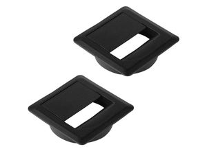4066143059363 - So-tech - 2 Stück cavo Kabeldurchlässe (70 x 70 mm Höhe 183 mm 60 mm Durchmesser schwarz)