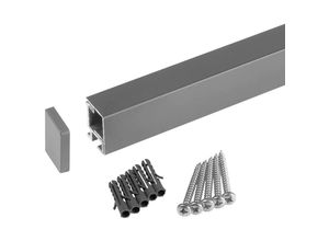 4066143089988 - Kesseböhmer Linero style Küchenreling Edelstahloptik 600 x 22 x 29 mm Aluminium Nischensystem von sotech