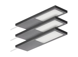 4066143097426 - So-tech - sotech LED-Möbelleuchte giulia ii ohne Sensor schwarz 2700K warmweiß inkl Trafo & Verteiler 3er Set - schwarz