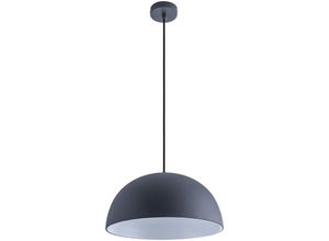 4066153007002 - Pendelleuchte Hängelampe Esszimmer Küchenlampe Hängend 15m Textilkabel Ø405cm Bernstein - 720 Lumen   8W Anthrazit-Weiß - Paco Home