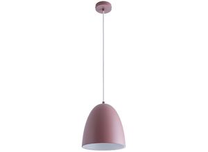 4066153012891 - Paco Home Pendelleuchte Küchenlampe Hängelampe Esszimmer Esstischlampe Innen Gold Weiß ohne Leuchtmittel Pink-Matt-Weiß