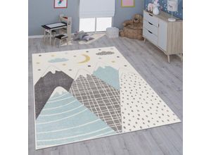 4066153041341 - Kinderteppich Teppich Kinderzimmer Mädchen Jungs Verschiedene Motive Und Größen Blau 200 cm Rund - Paco Home