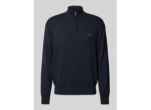 4066227029008 - FYNCH-HATTON® Pullover Baumwolle Logo-Stickerei für Herren blau 3XL 4066227029008 - FYNCH-HATTON® Pullover Baumwolle Logo-Stickerei für Herren blau 3XL