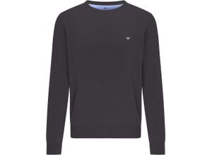 4066227031025 - FYNCH-HATTON® Pullover Baumwolle Rippbündchen für Herren grau XXL