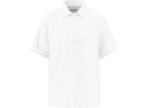 4066227865491 - FYNCH-HATTON® Hemdbluse Halbarm Blusenkragen für Damen weiß 38