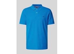 4066227891797 - FYNCH-HATTON® Poloshirt Baumwolle Stickerei für Herren blau M