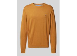 4066227955628 - Strickpullover mit Logo-Stitching