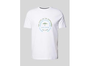 4066227991855 - T-Shirt mit Label-Print