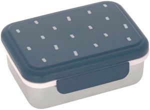 4066239122070 - LÄSSIG Lunchbox Happy Prints Midnight Blue Edelstahl Polyprophylen (PP) Silikon (1-tlg) blau