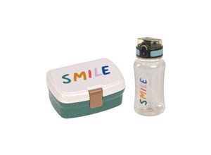 4066239130501 - Lunch-Set LITTLE GANG - SMILE 2-teilig in milky ocean green