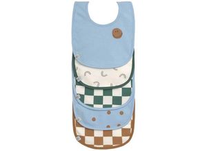 4066239131317 - Klett-Lätzchen HAPPY RASCALS SMILE 5er-Set in sky blue