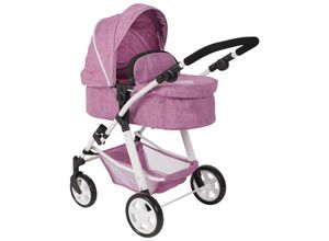 4066285568624 - Kombi-Puppenwagen NELE in pink melange