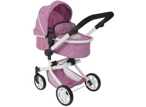 4066285595620 - Kombi-Puppenwagen MIKA in pink melange