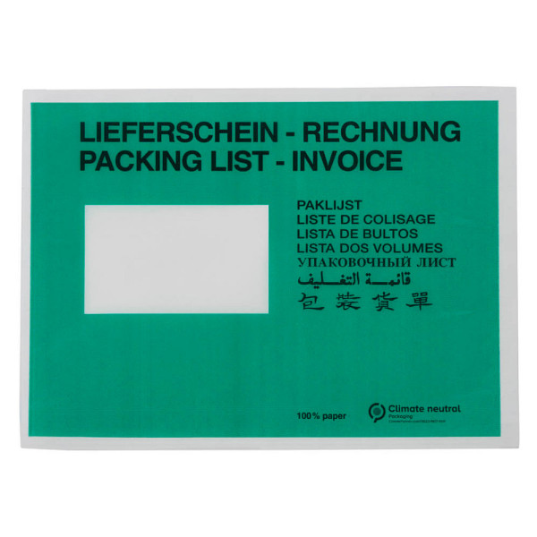 4066300446036 - Lieferscheintaschen Pergamin 440603 C5 LIEFERSCHEIN - RECHNUNG selbstklebend  4066300446036 250 Stück