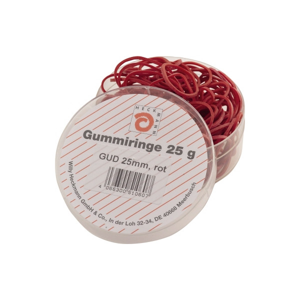 4066300510607 - Gummiringe Ø 25mm rot 25g 4066300510607 510060 25 Gramm