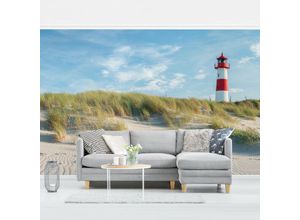 4066332100609 - Micasia - Fototapete - Leuchtturm an der Nordsee Größe HxB 255cm x 384cm Material Vlies Premium