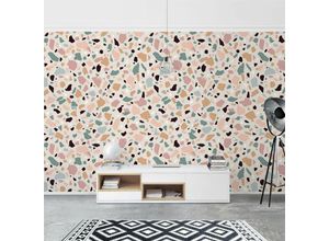 4066332143033 - Micasia - Fototapete - Terrazzo Muster Napoli Größe HxB 240cm x 240cm Material Vlies Premium