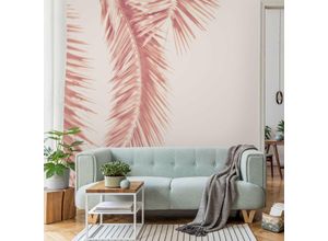 4066332209081 - Fototapete - Rosegoldene Palmenblätter Größe HxB 192cm x 192cm Material Vlies Smart 4066332209081 - Fototapete - Rosegoldene Palmenblätter Größe HxB 192cm x 192cm Material Vlies Smart
