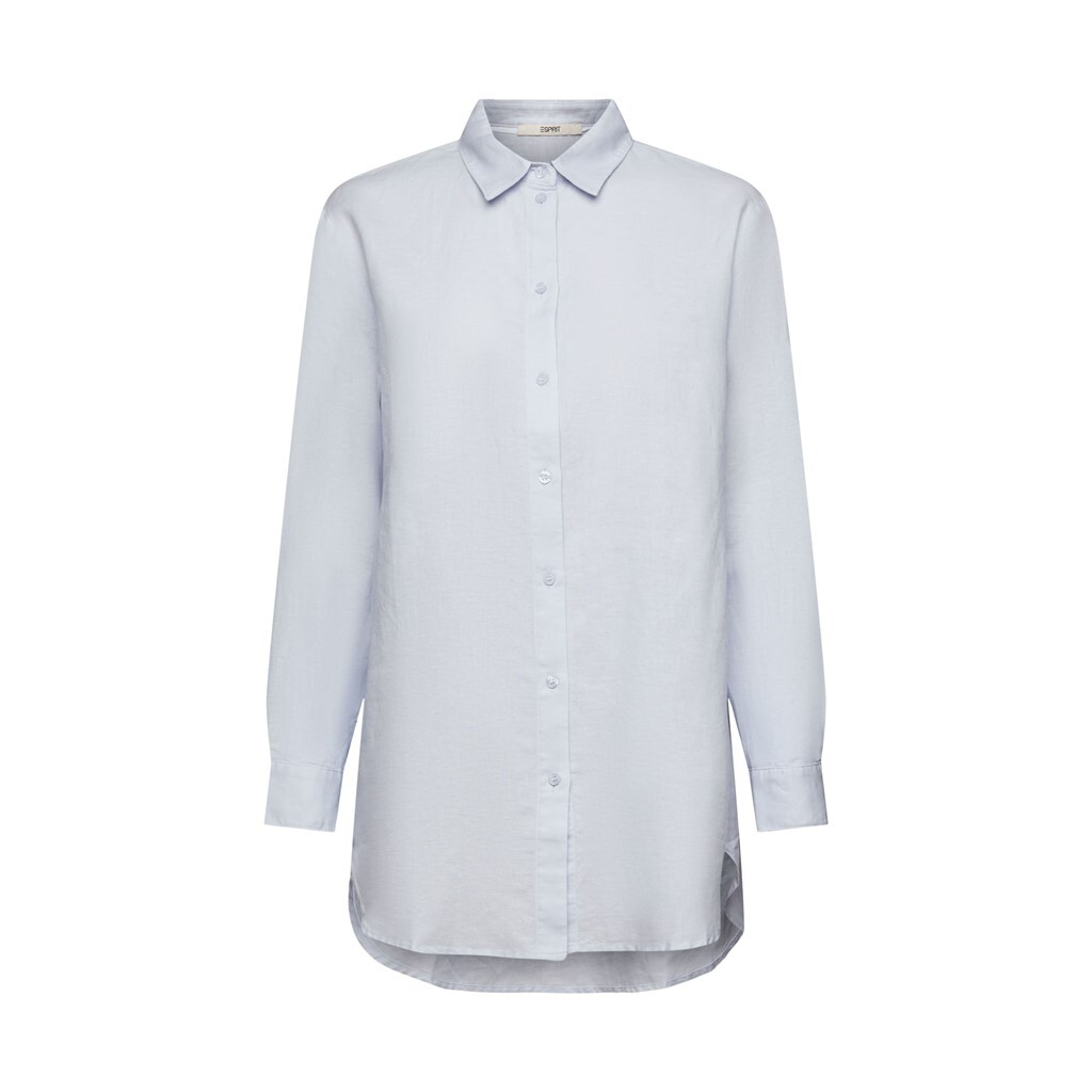 4066361459181 - Casual Bluse mit Leinen-Anteil Damen Baumwolle hellblau 4066361459181 - Casual Bluse mit Leinen-Anteil Damen Baumwolle hellblau