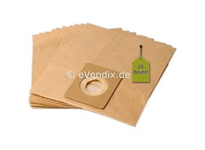 4066408329613 - Evendix - 20 Staubsaugerbeutel passend für dustcraft ast 100 + 4 Mikro- & 4 Motor-Filter