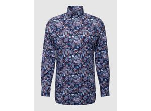 4066425648148 - Modern Fit Business-Hemd mit Paisley-Muster