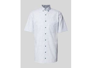 4066425678305 - OLYMP Businesshemd Modern Fit Kurzarm Button-Down-Kragen für Herren grün 40