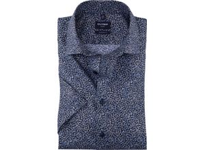 4066425686959 - OLYMP Businesshemd Modern Fit Kurzarm Kent-Kragen für Herren blau 42