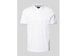 4066425717318 - Slim Fit Poloshirt aus reiner Baumwolle mit Logo-Stitching