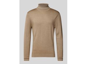 4066425820834 - Slim Fit Strickpullover mit Rollkragen