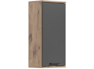 4066432000724 - Ebuy24 - Mason Badschrank wandhängend 1 Tür grauEiche dekor - Grau