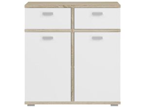 4066432005224 - Cosmo Sideboard 2 Türen 2 Schubladen weißEiche dekor