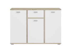 4066432005231 - Ebuy24 - Cosmo Sideboard 3 Türen 1 Schublade weißEiche dekor