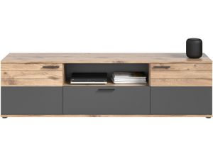 4066432008355 - Lowboard INOSIGN Riga Sideboards Gr B H T 194 cm x 53 cm x 47 cm braun (no x oak nb basalt grau nb) Lowboards Breite 194 cm