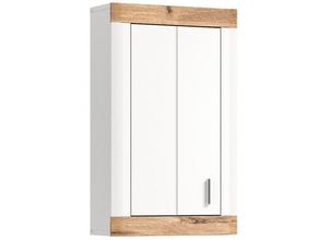 4066432011768 - Ebuy24 - Laredo Badschrank wandhängend 1 Tür matt weißEiche dekorweiß - Weiß