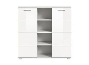 4066432011904 - Ebuy24 - Prego Sideboard 2 Türen 4 raum Hochglanz weißweiß