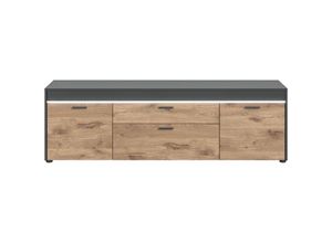 4066432017357 - Ebuy24 - Danio Sideboard 2 Türen 2 Schubladen mit Licht grauEiche dekor