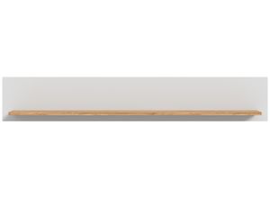 4066432020432 - Wandboard INOSIGN Aska Breite 150 cm 1 Ablageboden inklusive Wandmontagematerial grau (weiß) B150cm H25cm T22cm Spanplatte Regale Matte Optik 2-farbig Regal Wandregal Ablage Wandpaneel