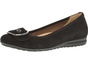 4066558212902 - Gabor® Ballerinas Leder Schmuckelement für Damen schwarz 39