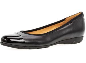 4066558274948 - Gabor® Ballerinas Kunstleder Keilabsatz für Damen schwarz 40