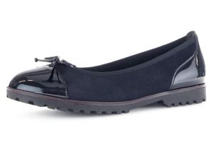 4066558925512 - Gabor® Ballerinas Nubukleder Schleife für Damen blau 39