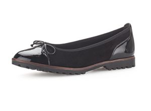 4066558962593 - Gabor® Ballerinas Nubukleder Schleife für Damen schwarz 3 1 2